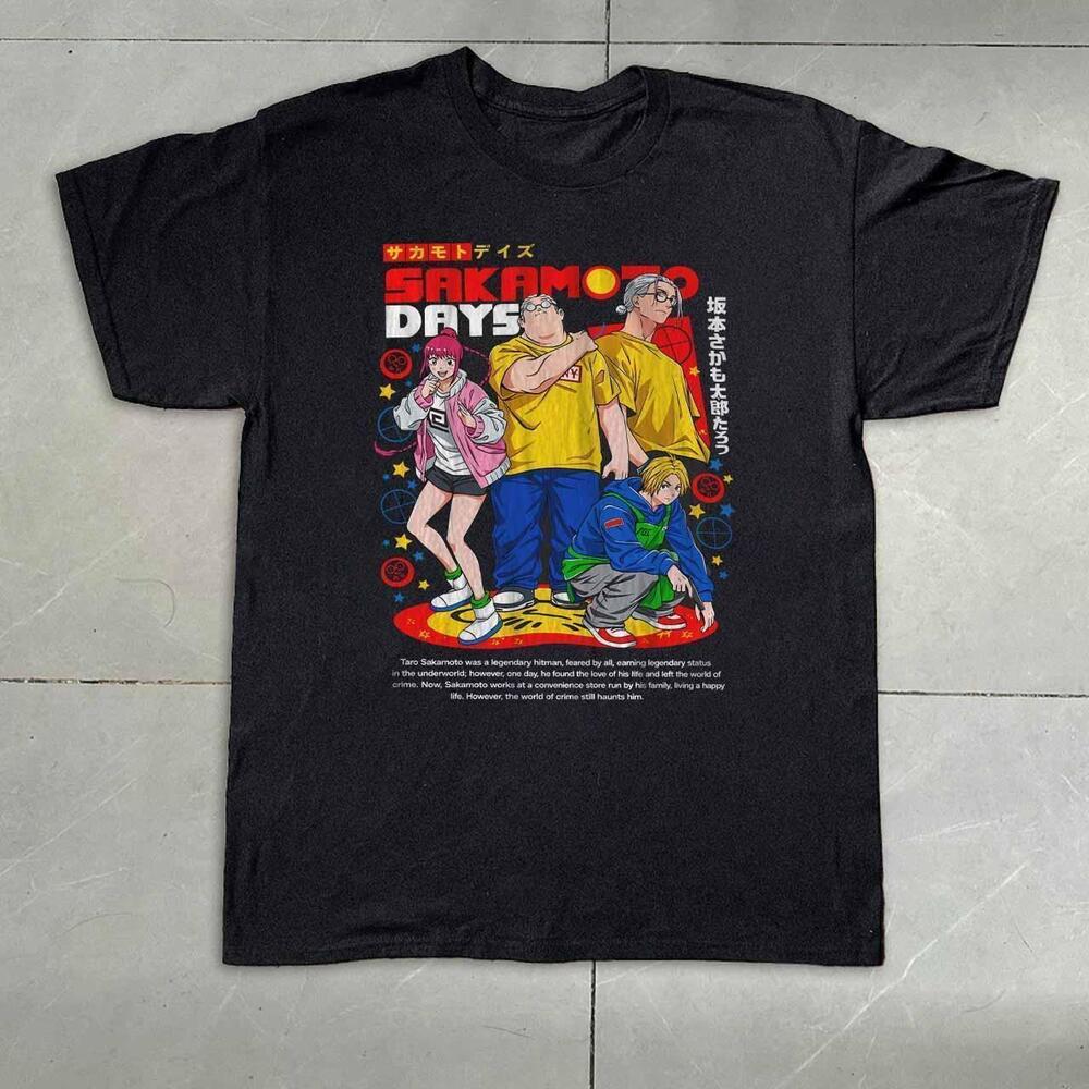Style Sakamoto Days Black T-Shirt